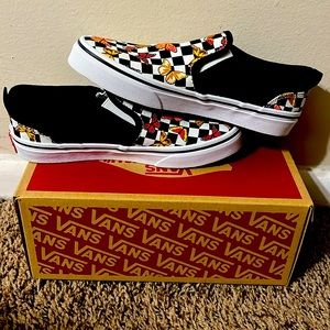 Size 3.0MY Butterfly Checkerboard Multi Vans